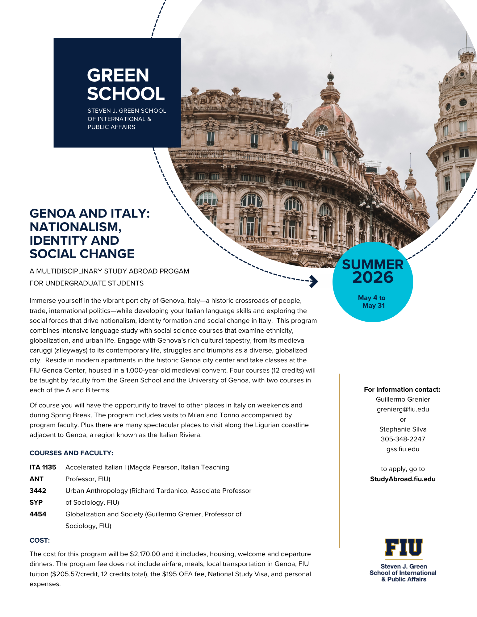 Genoa and Italy Study Abroad Program